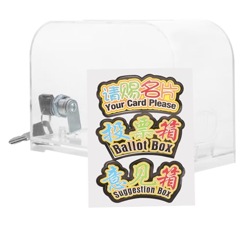 DIYEAH Acrylbox Visitenkartenbox mit Schlitz Multifunktionale Sammelbox für Vorschläge Spenden Karten und Stimmzettel Transparent Stabiles Material Langlebig für Büro und Veranstaltungen DIYEAH Acrylbox Visitenkartenbox mit Schlitz Multifunktionale Sammelbox für Vorschläge Spenden Karten und Stimmzettel Transparent Stabiles Material Langlebig für Büro und Veranstaltungen von DIYEAH