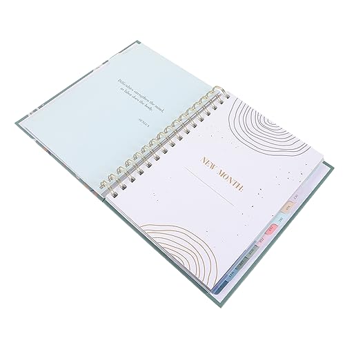 DIYEAH Agenda Notebook Monatsplaner Buch clever A5-Planer Dasselbe Monatlicher Budgetplaner Zeitplan-Notizbuch Tragbares Notizbuch monatlicher Notizblock Zeitplaner Papier von DIYEAH