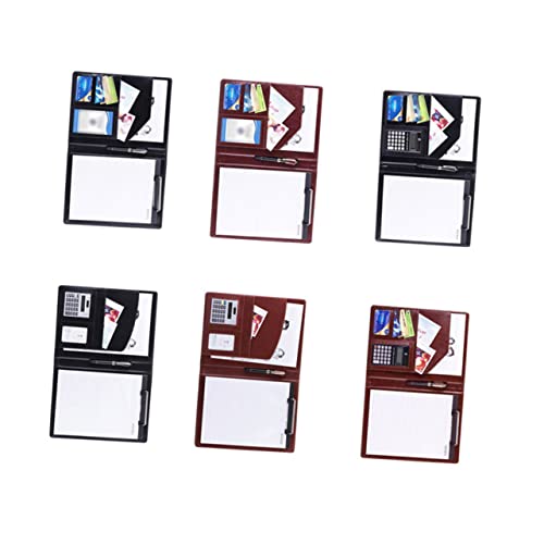 DIYEAH Aktentasche aus Papier Zwischenablage mit Büro Veranstalter aktenordner the office pocketbook organizer kaufmannsladen notizhefte nootbook office zubehör Papierordner Aktenhalter von DIYEAH