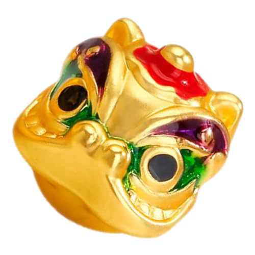 DIYEAH Alloy Lion Head Spacer Bead Kreative Schmuckperlen für Diy Armbänder und Langlebig und Wiederverwendbar für Schmuckliebhaber und Bastelbedarf von DIYEAH