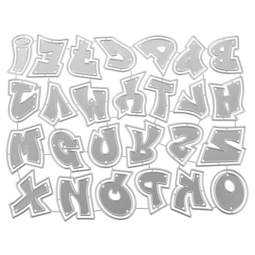 DIYEAH Alphabet-Stanzformen für die Kartenherstellung: Präge-Alphabet-Stanzformen aus Metall – Prägegerät aus Karbonstahl für Scrapbooking-Karten – Schablone für DIY-Papierbasteleien DIYEAH Alphabet-Stanzformen für die Kartenherstellung: Präge-Alphabet-Stanzformen aus Metall – Prägegerät aus Karbonstahl für Scrapbooking-Karten – Schablone für DIY-Papierbasteleien von DIYEAH