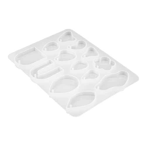 DIYEAH Anhängerform Ohrring-anhänger Reiz Kit Zur Schmuckherstellung Uv Charme Anhänger Silikonform Silikonformen Für Ohrringe Silikonformen Für Diy Epoxidharz Für Schmuck Weiß Kieselgel von DIYEAH