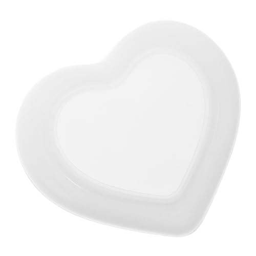 DIYEAH Aufbewahrungsschale für Schmuck epoxidharz Herzharzformen Silikon herzförmige Pfanne herz formt silikon Silikonformschale Silikonform in Herzform Harz formt Schmuck Kieselgel Weiß von DIYEAH