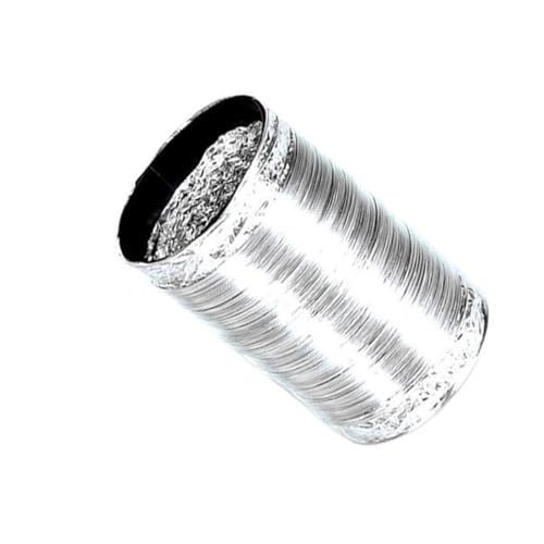 DIYEAH Auspuff Entlüftungsschlauch küchenleitung flexibler Luftkanal Küchenhaubenschlauch Küchenzubehör Aluminiumfolie Silber DIYEAH Auspuff Entlüftungsschlauch küchenleitung flexibler Luftkanal Küchenhaubenschlauch Küchenzubehör Aluminiumfolie Silber von DIYEAH