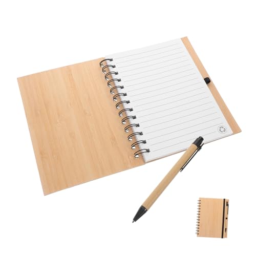 DIYEAH Bambus Notizbuch mit Spiralbindung Stabiles Kreatives Design Tragbares Notizheft für Schule Büro und Studium Langlebiges Notizbuch mit Einzigartigem Bambus Cover für Notizen und DIYEAH Bambus Notizbuch mit Spiralbindung Stabiles Kreatives Design Tragbares Notizheft für Schule Büro und Studium Langlebiges Notizbuch mit Einzigartigem Bambus Cover für Notizen und von DIYEAH