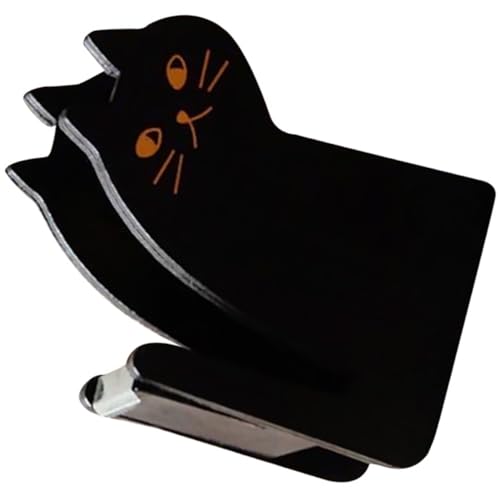 DIYEAH Bandschneider Katzenspender Klaue Pfote Cutter Klebeband-Spender-Schreibtisch Hallo aus Netter Desktop -Klebebandspender Netter Katzenbandspender hölzern Black von DIYEAH