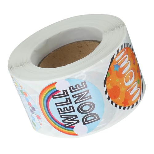 DIYEAH Belohnungsaufkleber Runde Sticker Selbstklebend Motivationsaufkleber für Schule und Geschenke Stickerrolle für Lob und Geschenkverpackung DIYEAH Belohnungsaufkleber Runde Sticker Selbstklebend Motivationsaufkleber für Schule und Geschenke Stickerrolle für Lob und Geschenkverpackung von DIYEAH