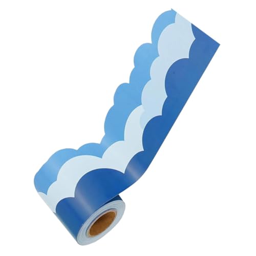 DIYEAH Blaues Himmel Form Die Cut Trim mit Gewelltem für Schulklassenzimmer Tafel Party und Heimdekoration von DIYEAH
