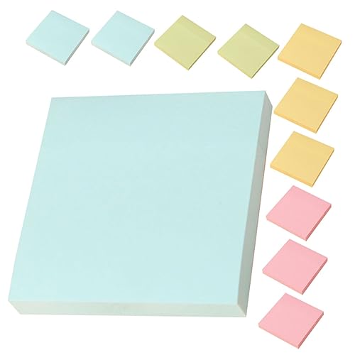 DIYEAH Bunte Haftnotizen Selbstklebende Memo Pads für Büro Schule und Zuhause Gelb Grün Blau und Rosa für To Do Listen und Erinnerungen von DIYEAH