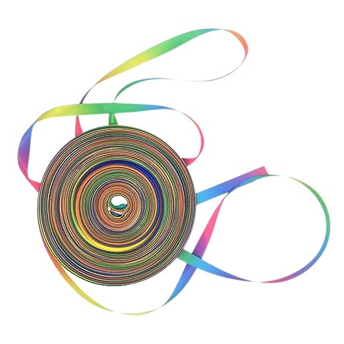 DIYEAH Buntes DIY Geschenkband Regenbogen Satinband Doppelseitig Yards Glänzend Farbverlauf für Geschenkverpackung Partydeko Hochzeit Geburtstag Feier von DIYEAH