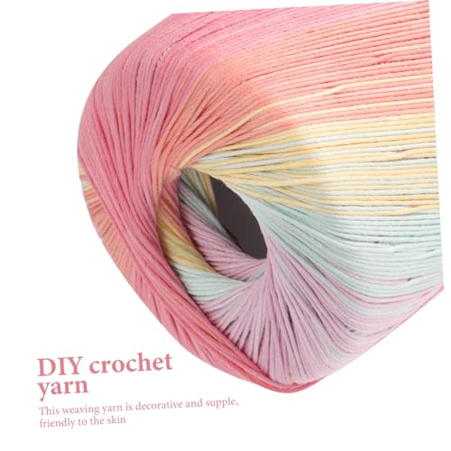 DIYEAH Buntes Häkelgarn aus Weichem Hautfreundlichem Material Geeignet für Stricken Häkeln und DIY projekte Vielseitiges Dekoratives Textilgarn für Anfänger und Profis von DIYEAH