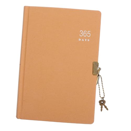 DIYEAH Business Notebook mit Lock Vintage Notizbuch für Studenten Retro Reisetagebuch Privates Tagebuch mit Schlüssel Notizbuch aus Kraftpapier für Büro und Schule von DIYEAH