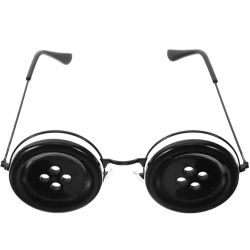 DIYEAH Button-Brille Coralines-Halskette Button-Brille Merchandise Cosplay-Kostüm Gruselige Sonnenbrille Merch Cosplay-Brillenzubehör Für Erwachsene von DIYEAH