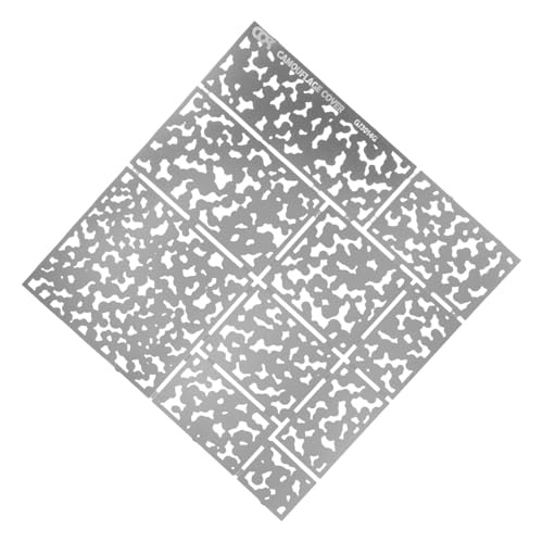 DIYEAH Camo Spray Schablone aus Wiederverwendbares Malwerkzeug mit Großem Hohlraumdesign für Diy Modellbau Wand und Möbeldekoration Geeignet für Acrylfarben und Airbrush von DIYEAH