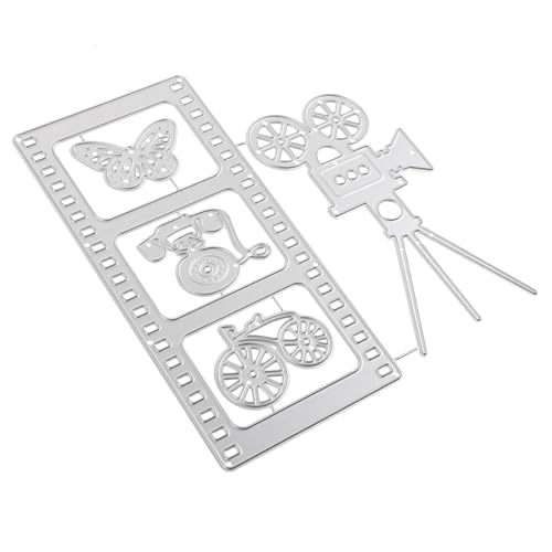 DIYEAH Carbonstahl Stanzform Kamera Motiv Prägeschablone DIY Basteln Kartengestaltung Feine Schneide für Scrapbooking Album Dekoration Handliche Stanzschablone für Papierkunst DIYEAH Carbonstahl Stanzform Kamera Motiv Prägeschablone DIY Basteln Kartengestaltung Feine Schneide für Scrapbooking Album Dekoration Handliche Stanzschablone für Papierkunst von DIYEAH