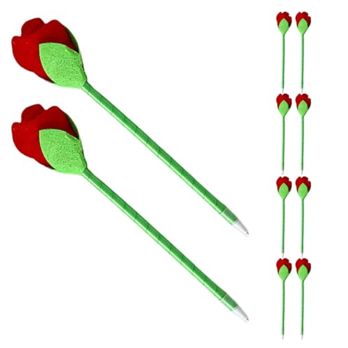 DIYEAH Cartoon Kugelschreiber mit Plüschblumen Design Lustiges Schreibgerät für Schüler und Büro zu Geburtstagen Muttertag und Valentinstag von DIYEAH