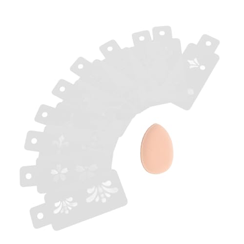 DIYEAH Chinesische Gesichtsbemalung Schablonen Teilig mit Traditionellem Blumenmuster Wiederverwendbar Hollowout Design Daumenpuff für Halloween von DIYEAH