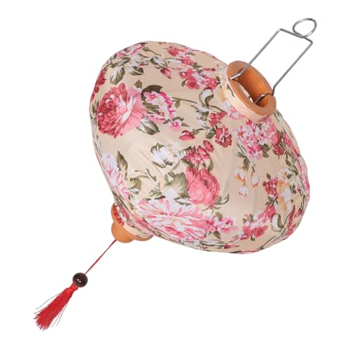 DIYEAH Chinesische Vintage Laterne Seide Mit Floralen Mustern Handgefertigte wasserdichte Hängelaterne Für Outdoor Dekoration Das Mittherbstfest von DIYEAH