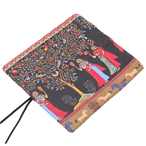 DIYEAH Crochet Hook Case für Häkelnadeln Robuste und Dekorative Aufbewahrungstasche im Retro Stil zum Organisieren von Strick und Malutensilien Platzsparend und Tragbar von DIYEAH