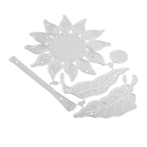 DIYEAH DIY Bastelschablonen Scrapbooking Schneidemuster Prägeschablonen Schablonen Schneiden von Blumenkarten sterben Sonnenblumenstörungen gestanzt Stanzformen DIY-Werkzeuge Metall von DIYEAH