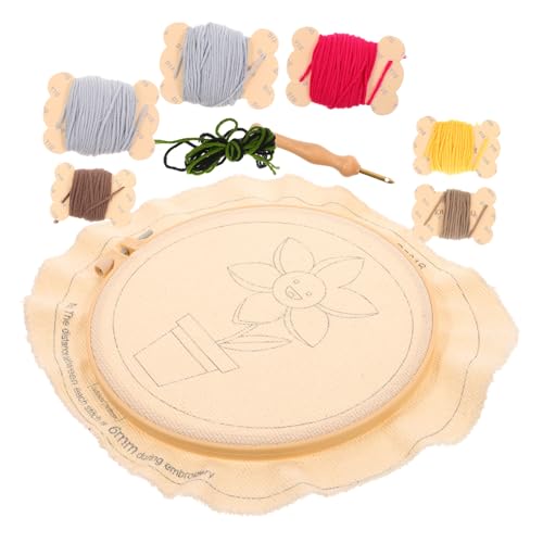 DIYEAH DIY Punch Nadel Stickerei für Anfänger Blumenmuster Inklusive Farbigem Wollgarn und Stanznadel Kreative Bastelmaterialien für Erwachsene Handgemachte Wohnaccessoires DIYEAH DIY Punch Nadel Stickerei für Anfänger Blumenmuster Inklusive Farbigem Wollgarn und Stanznadel Kreative Bastelmaterialien für Erwachsene Handgemachte Wohnaccessoires von DIYEAH