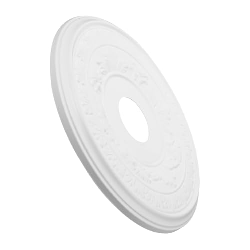DIYEAH Deckenmedaillon PU Material Dekorativer Lichtaufsatz für Deckenleuchten Langlebig und Vielseitig Einsetzbar für Wohn und Geschäftsräume von DIYEAH