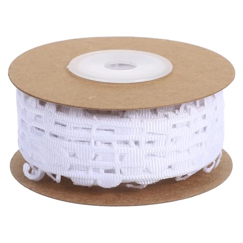DIYEAH Dekorativer Noten Rips für Diy Projekte Hochzeits und Party Dekorationen Yards Weiß Vielseitiges Bastelmaterial für Kreative Geschenkverpackungen DIYEAH Dekorativer Noten Rips für Diy Projekte Hochzeits und Party Dekorationen Yards Weiß Vielseitiges Bastelmaterial für Kreative Geschenkverpackungen von DIYEAH