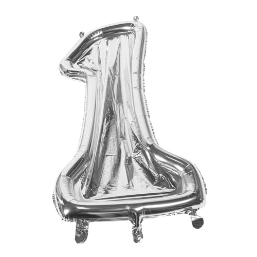DIYEAH Digitaler Ballonrahmen Fiesta Gänseblümchen Ballon Zum 1. Geburtstag Partyballons Hi Zahlen Für Ballonbogenrahmen Kirsche Eins Glücklich Abs Silver Aluminiumfolie von DIYEAH