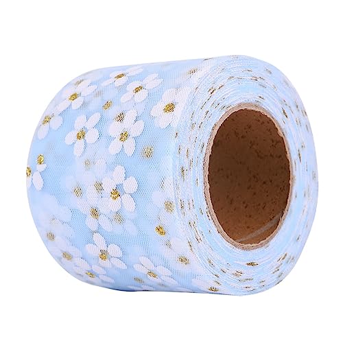 DIYEAH Diy Handgefertigtes Mullband mit Kleinen Pflaumenblüten Himmelblau Yards Dekoratives Band für Kleidung Kopfschmuck und Bastelarbeiten DIYEAH Diy Handgefertigtes Mullband mit Kleinen Pflaumenblüten Himmelblau Yards Dekoratives Band für Kleidung Kopfschmuck und Bastelarbeiten von DIYEAH