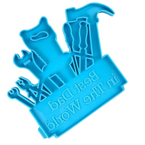 DIYEAH Diy Silikonform für Epoxidharz Türschild Kreative Vätertags Deko Vielseitige Gießform für Wandanhänger Schmuck und Kunsthandwerk Geschenkidee für Papa von DIYEAH