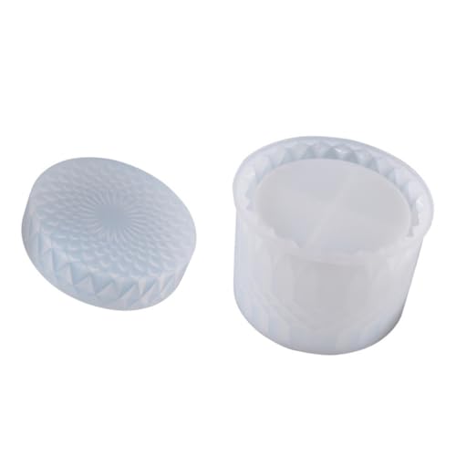 DIYEAH Diy Silikonform für Schmuckaufbewahrung Kreative Epoxidharz Gießform mit Box und Deckel für Aufbewahrungsbehälter Aschenbecher Schmuckschatulle Einfache und Hohe Flexibilität von DIYEAH