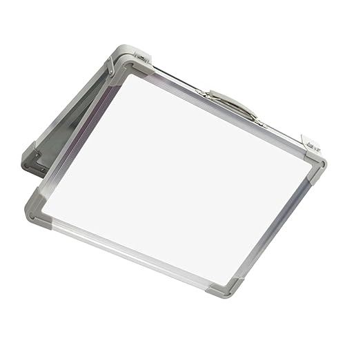 DIYEAH Doppelseitiges Magnetisches Desktop Whiteboard Tragbares Abwischbares Zeichenbrett mit Stabilem Ständer Leichtes Mini Whiteboard für Notizen Memohalter für Büro und Zuhause von DIYEAH