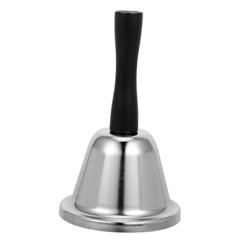 DIYEAH Edelstahl Dinnerglocke Klingelglocke Serviceglocke Große Glocke Zum Läuten Handglocken Für Senioren Nachttischglocken Für Restaurantglocken Bettglocke Holz Silber DIYEAH Edelstahl Dinnerglocke Klingelglocke Serviceglocke Große Glocke Zum Läuten Handglocken Für Senioren Nachttischglocken Für Restaurantglocken Bettglocke Holz Silber von DIYEAH