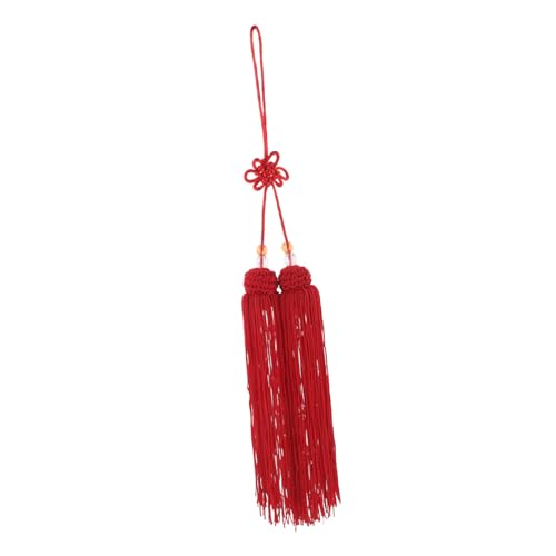 DIYEAH Eisseide Chinesische Quaste für Schwerter Traditionelles Kampfsport Zubehör Vielseitig Einsetzbar für Kung Fu Tai Chi und Bühnenauftritte Handgefertigtes Ethno Ornament in Rot DIYEAH Eisseide Chinesische Quaste für Schwerter Traditionelles Kampfsport Zubehör Vielseitig Einsetzbar für Kung Fu Tai Chi und Bühnenauftritte Handgefertigtes Ethno Ornament in Rot von DIYEAH