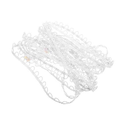 DIYEAH Elastisches Spitzenband Dekorative Nähborte mit S und U Förmigen für Diy Kostüm Hochzeitskleider Kreative Bastelprojekte Hochwertiger Abschluss für Knopflochnähte von DIYEAH