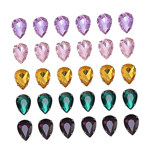 DIYEAH Elegante Gemischte Farben 13 X 18 Mm Kristallglas-strasssteine Wassertropfen-näh-strasssteine für Die Dekoration Von Kleidungsstücken Tropfensteine DIYEAH Elegante Gemischte Farben 13 X 18 Mm Kristallglas-strasssteine Wassertropfen-näh-strasssteine für Die Dekoration Von Kleidungsstücken Tropfensteine von DIYEAH