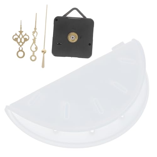DIYEAH Epoxidharz Silikonform für Runde Uhr DIY Gießform mit Langlebigem Silikon Material Inklusive Uhrwerk mit Goldfarbenen Zeigern Flexible DIY Bastelarbeit für Individuelle Uhrplatten von DIYEAH