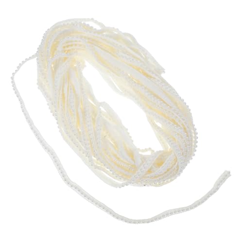DIYEAH Faux Pearl Bead Fringe Trim Yards für Diy Bastelprojekte Hochzeit Kostüm Lampenschirm und Heimdekoration Vielseitige Perlenborte für Kreative Designs DIYEAH Faux Pearl Bead Fringe Trim Yards für Diy Bastelprojekte Hochzeit Kostüm Lampenschirm und Heimdekoration Vielseitige Perlenborte für Kreative Designs von DIYEAH