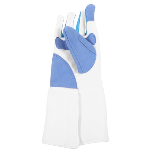 DIYEAH Fencing Handschuh Rechts Rutschfest Strickstoff Atmungsaktiv für Erwachsene Trainingshandschuh Sichere Passform für Fechtübungen von DIYEAH