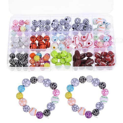 DIYEAH Fußball Basketball Rugby Charms für Diy Schmuck Bastelperlen für Armbänder DIYEAH Fußball Basketball Rugby Charms für Diy Schmuck Bastelperlen für Armbänder von DIYEAH