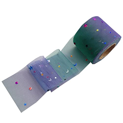 DIYEAH Gazeband Glockenspiel Girlande Webstuhl-Kit Ballongirland -Kit Dekorationen Bänder zum Basteln pailletten sequin Kleidungsdekoration Geschenkdekoration dekorieren Violett von DIYEAH