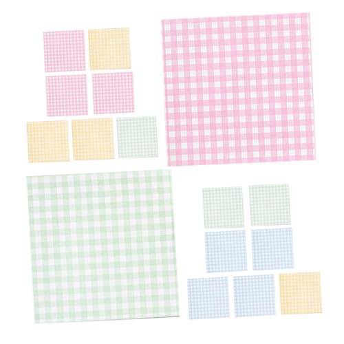 DIYEAH Gitterdesign Notizblöcke für Organisiertes Schreiben Praktische Memo Pads für Büro Schule und Persönliche Notizen von DIYEAH
