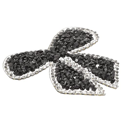 DIYEAH Glitzernder Strass Bowknot Patch Applikation zum Aufbügeln für Kleidung zum Reparieren von Löchern für Dekorationen und Langlebig von DIYEAH