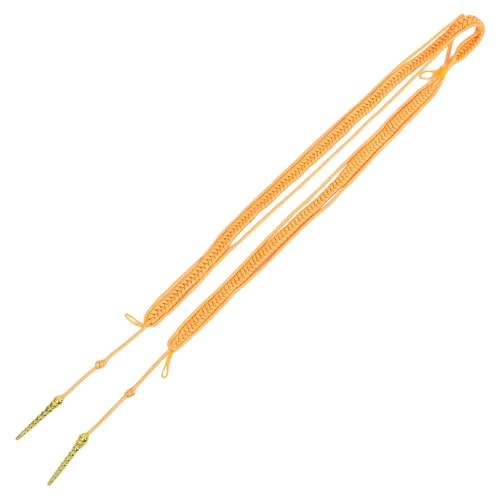 DIYEAH Goldene Aiguillette Schulterkordel mit Sicherem Halt Traditionelle Geflochtene Uniform schulterklappe für Bühne Formelle Anlässe und Sicherheitsuniform Modisches Kostümzubehör von DIYEAH