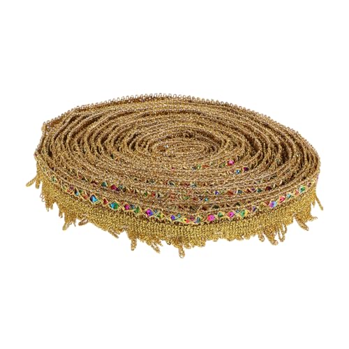 DIYEAH Goldene Spitzenborte mit Pailletten Vielseitiges Besticktes Spitzenband für Diy Kleidung Blumenarrangements Scrapbooking und Partydekorationen Einfach Zuschneidbar und Anpassbar DIYEAH Goldene Spitzenborte mit Pailletten Vielseitiges Besticktes Spitzenband für Diy Kleidung Blumenarrangements Scrapbooking und Partydekorationen Einfach Zuschneidbar und Anpassbar von DIYEAH