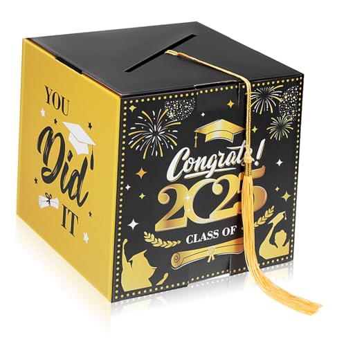 DIYEAH Graduationskartenbox mit Stilvollem Design und Stabiler Papierkonstruktion Vielseitige Aufbewahrungsbox und Festliche Tischdekoration für Abschlussfeiern und Partybedarf DIYEAH Graduationskartenbox mit Stilvollem Design und Stabiler Papierkonstruktion Vielseitige Aufbewahrungsbox und Festliche Tischdekoration für Abschlussfeiern und Partybedarf von DIYEAH