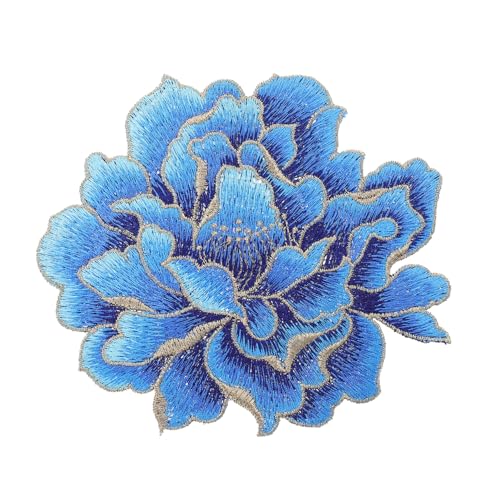 DIYEAH Große Peonien Stickerei Patches für Kleidung Hochwertige Applikationen zur Reparatur und Dekoration Einfach Aufzubügeln Nähen für DIY Projekte und Kreative Designs von DIYEAH