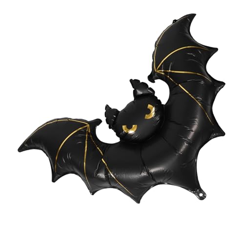 DIYEAH Großer Halloween Fledermaus Folienballon Aufblasbare Deko für Party Hängende Spuk Dekoration Innen Außen Schnelle Montage für Gruselige Halloween Feiern DIYEAH Großer Halloween Fledermaus Folienballon Aufblasbare Deko für Party Hängende Spuk Dekoration Innen Außen Schnelle Montage für Gruselige Halloween Feiern von DIYEAH