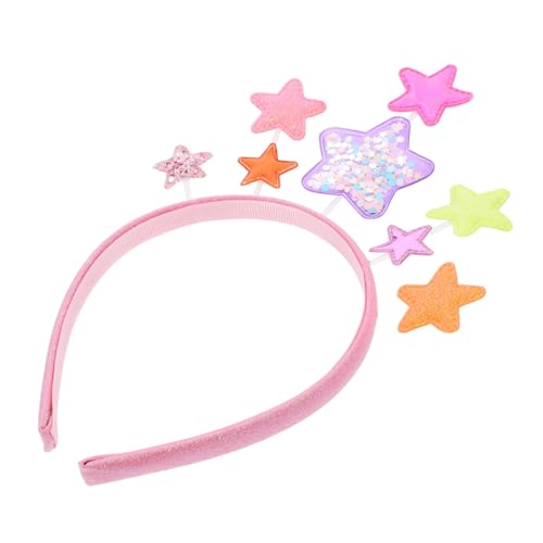 DIYEAH Haarreif Stern Haarband Leichtes Party Haarreif Kopfschmuck Verstellbar Niedliches Accessoire für Geburtstag und Fest Passend für Mädchen und Jungen von DIYEAH
