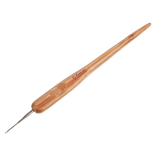 DIYEAH Häkelnadel Bambus für Dreadlocks und Zöpfe Ergonomisches Haarwerkzeug mit Spitze zum Fixieren von Dreadlocks Perücken und Haarflechten von DIYEAH